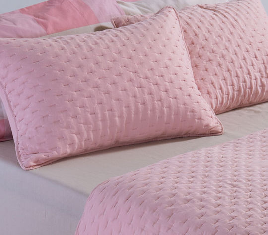 Nef-Nef Homeware Adelle Tagesdecken Übergröße Mikrofaser Rosa 230x240cm
