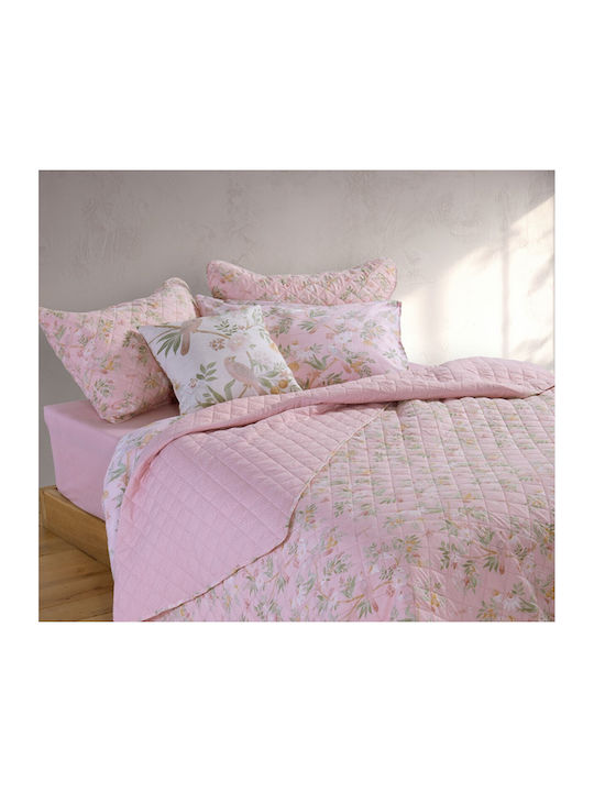 Nef-Nef Homeware Dreamel Κουβερλί Ημίδιπλο Microfiber Pink 180x240cm