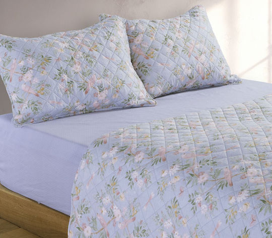 Nef-Nef Homeware Dreamel Шалтета Полу-двойно Микрофибър Син 180x240см