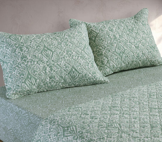 Nef-Nef Homeware Jetrix Κουβερλί Υπέρδιπλο Microfiber Green 230x240cm
