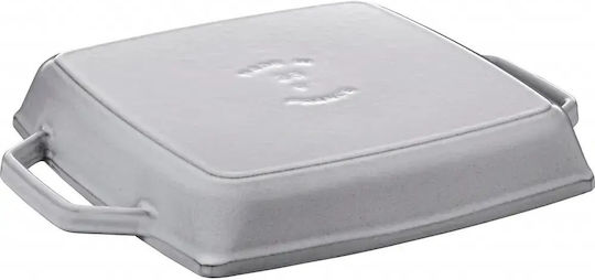 Zwilling J.A. Henckels Cast Iron Grill Pan with Enamel Coating Graphite Grey 33cm