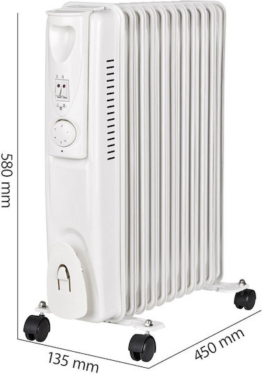 Budget NY-25G1 Radiator cu ulei cu 11 fete 2500W