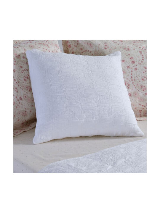 Nef-Nef Homeware Калъф За Възглавница Charisma От 100% Памук Бял 50x50см