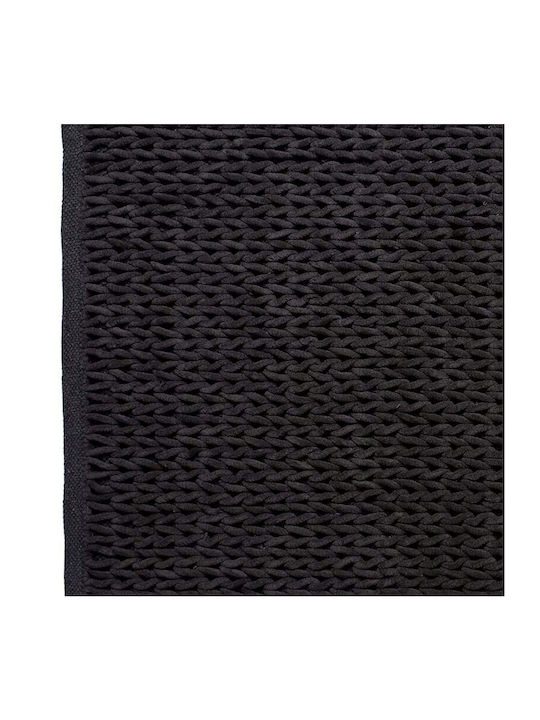 Bath Mat Cotton Chain Charcoal 60x100cm