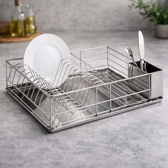 Στραγγιστήρι Νεροχύτη Inox Ασημί 51x32x13cm