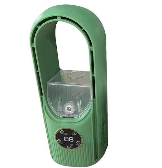 Ventilator USB Cu Apă și Iluminare Fără Lamele Verde ZK11603QWS32VERDE
