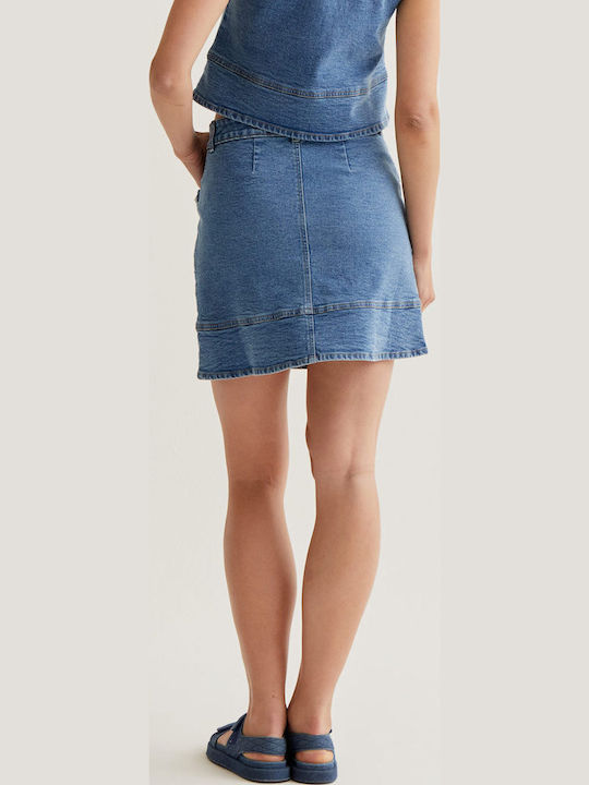 Denim Skirt Blue