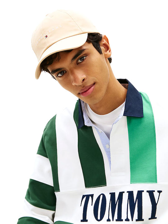 Tommy Hilfiger Tommy Jeans Linear Logo Cap Men Μπεζ Am0am14198-ab4