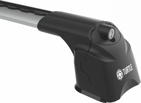 Turtle Roof Bars Aluminum Air3 (with Roof Rack Legs and Lock) Silver