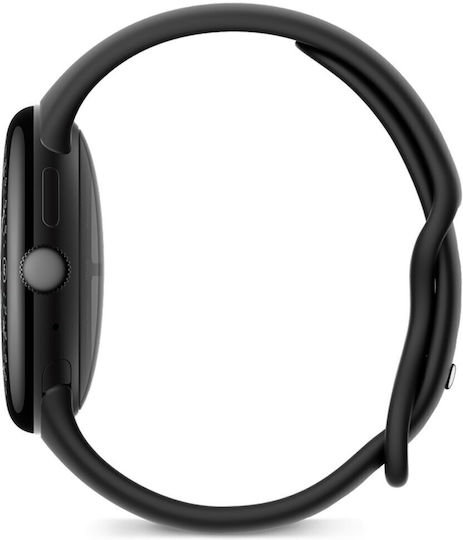 Google Pixel Watch 4 Aluminium 45mm με Παλμογράφο (Matte Black Aluminium Case/Obsidian Active Band)