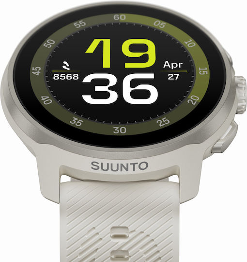 Suunto Run Stainless Steel 46mm Smartwatch with Heart Rate Monitor (Frost Gray)