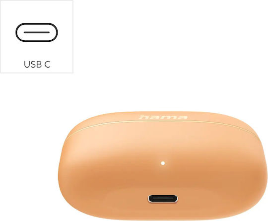 HAMA Freedom Buddy II In-ear Bluetooth Handsfree Căști Portocaliu