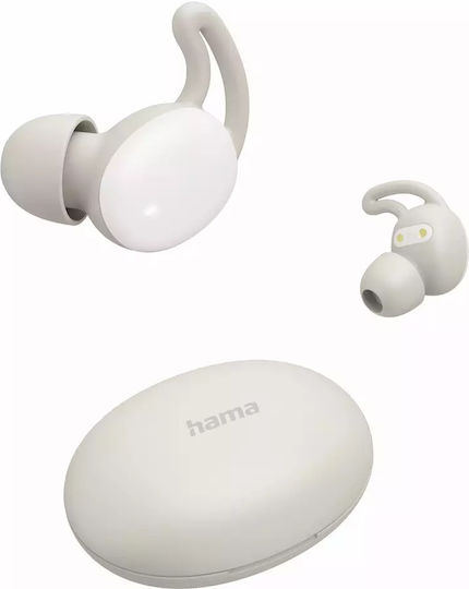 HAMA Spirit Calm In ear Bluetooth хендсфри Слушалки с Кутийка за Зареждане Бял