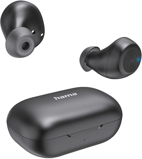 HAMA Spirit Chop II In ear Bluetooth хендсфри Слушалки с Устойчивост на Пот и Кутийка за Зареждане Черен