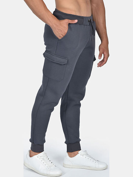 Cargo-Hose Herren-Sweatpants Grau
