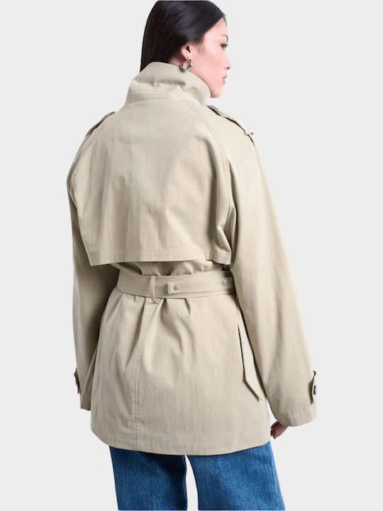 Damen Beige Mantel