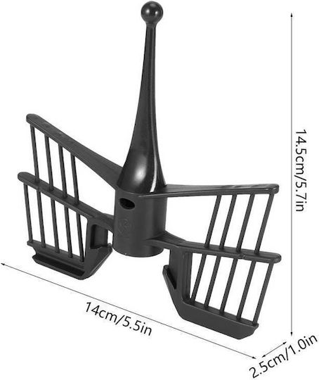 Tel De Amestecare Tip Fluture Compatibil Thermomix Tm5 Tm6 Viteză Maximă 4 Plastic Flexibil Negru