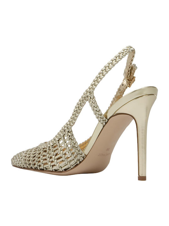 Slingbacks Fresky2 Fresky2 71-710 Γυναικείο Γόβες με Ψηλό Τακούνι Χρυσές