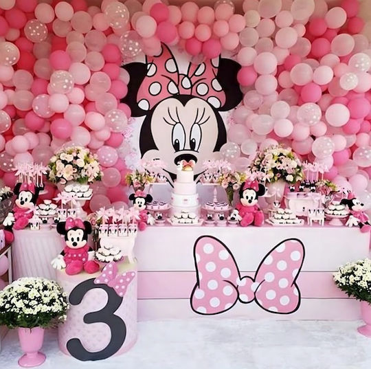 Birthday Balloon Minnie Pink