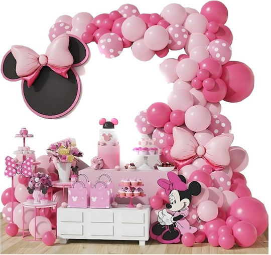 Birthday Balloon Minnie Pink