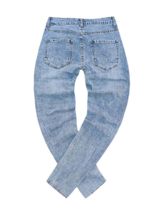 Men's Jeans Pants with Slim Fit Blue