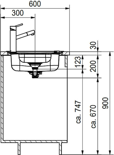 Franke Ένθετος Νεροχύτης Inox Μ100xΠ50cm Γκρι