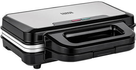 Teesa Tostieră cu Plăci Ceramice pentru 2 Sandvișuri 900W Inox