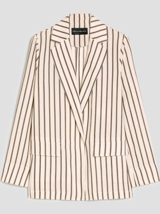 Pennyblack Γυναικείο Σακάκι Μπεζ