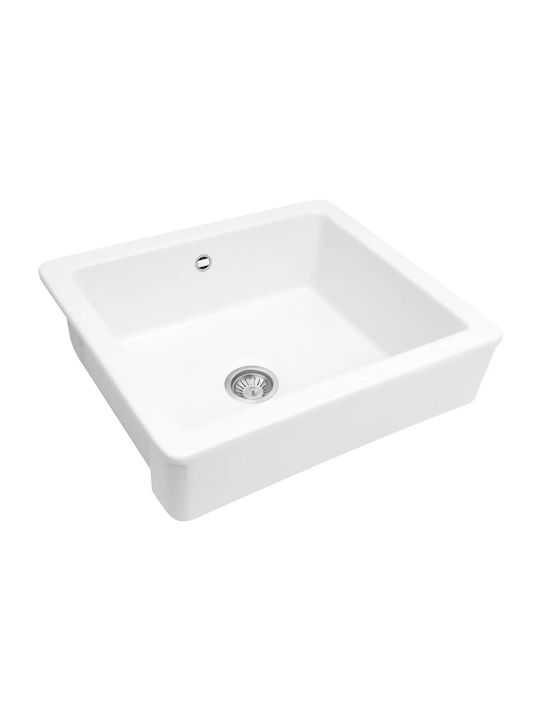 Deante Drop-In Кухненски Мивка Inox 61x48см Бял