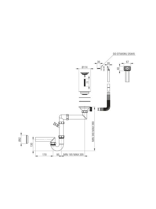 Deante Drop-In Кухненски Мивка Inox 61x48см Бял