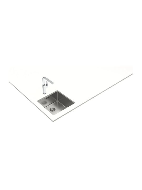 Teka 40.40 M-xp Pureclean Υποκαθήμενος Νεροχύτης Inox Μ44xΠ44cm Γκρι