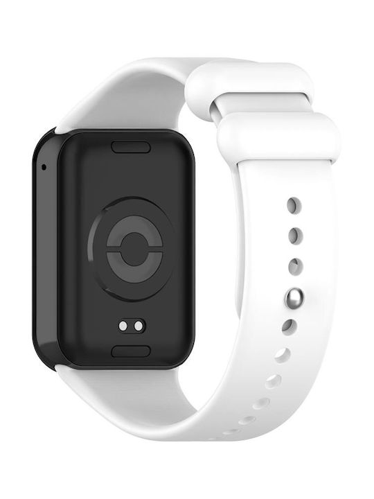 Silicone Strap Mi Band 8 Pro M8 Pro 12 White Bialy
