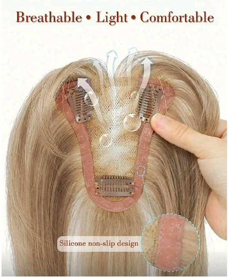 Extension With Human Hair In Light Chestnut Colour 25.4cm