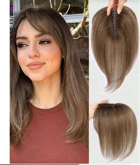 Extension With Human Hair In Light Chestnut Colour 25.4cm