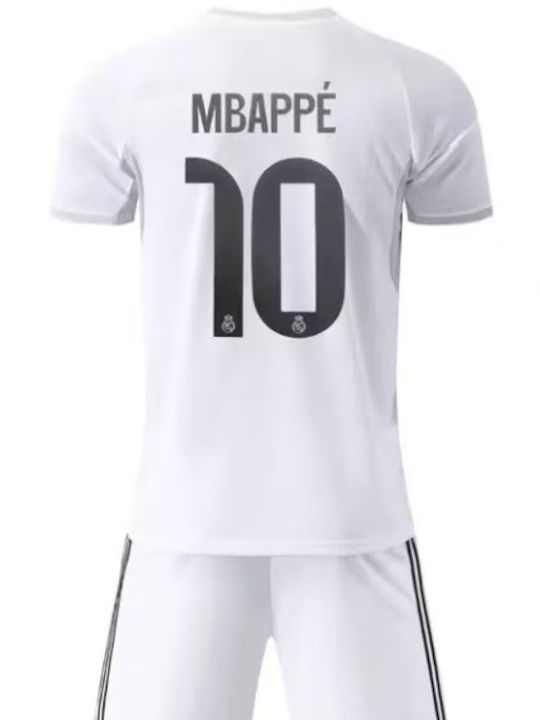 King Παιδικό Σετ Εμφάνισης Ποδοσφαίρου Mbappe “10” Real Madrit