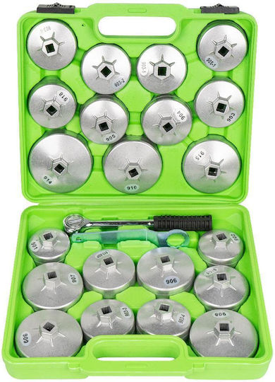 JBM Set Ceașcă Filtre De Ulei 23 Bucăți Pentru Toyota Nissan Bmw Audi VW Ford Renault Fiat Mercedes Benz Honda