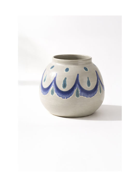 Kaemingk Vază Decorativă Ceramică Albastră 19x18xÎh19cm