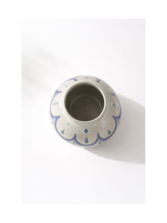 Kaemingk Vază Decorativă Ceramică Albastră 19x18xÎh19cm