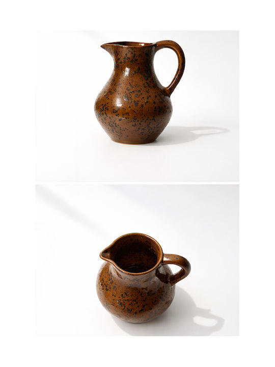 Kaemingk Διακοσμητικό Βάζο Κεραμικό Καφέ 21x17xΥ25cm