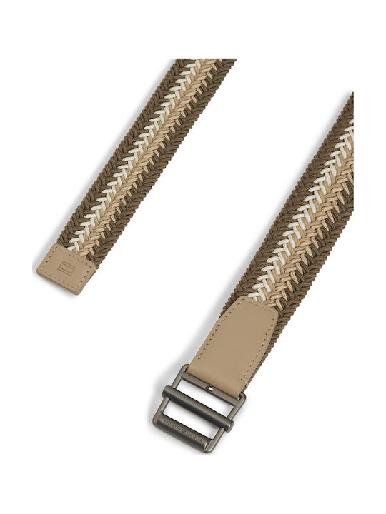 Tommy Hilfiger Buckle Ανδρική Ζώνη Μπεζ Tommy Hilfiger Buckle Ανδρική Ζώνη Μπεζ