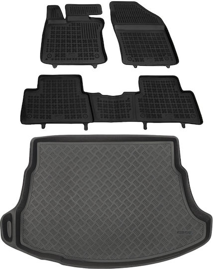 Rezaw Plast Set of Front and Rear Mats 5pcs for Toyota Lexus Black