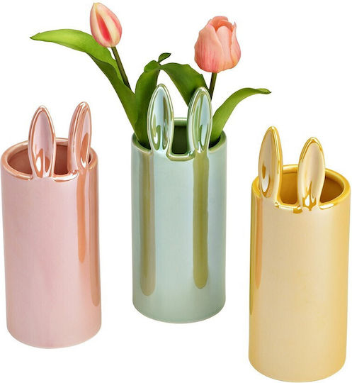Porcelain Vase Bunny Ears Various Colours 8x23x8cm