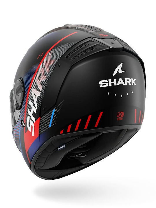 Shark Spartan RS Speed Tech Black/Blue/Red Motorcycle Helmet Full Face ECE 22.06 1500gr with Pinlock and Sun Visor
