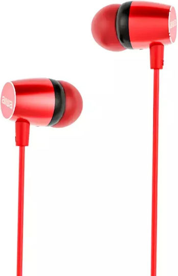 Aiwa ESTM-20 In-ear Handsfree Ακουστικά με Βύσμα 3.5mm Κόκκινο