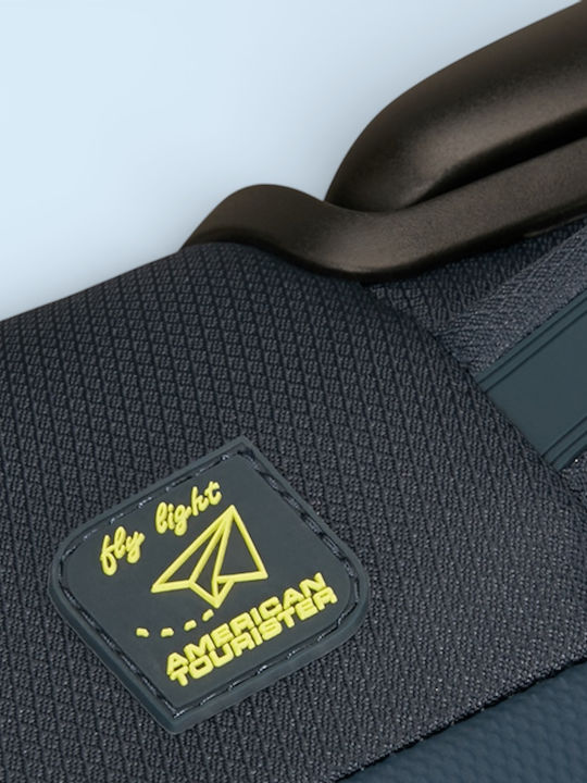 American Tourister Wanderlite Μεσαία Βαλίτσα Ταξιδίου Υφασμάτινη Dark Navy με 4 Ρόδες Ύψους 68εκ.