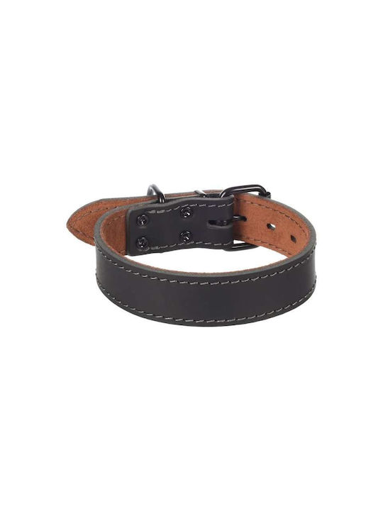 Flamingo Κολάρο Σκύλου Collar Montana Leather Wide Black L 45-55cm 40mm