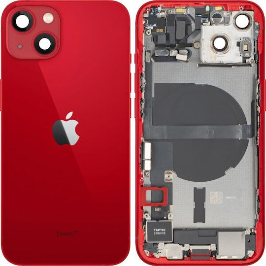 Batterieabdeckung Hinten Rot für Apple iPhone 13.
