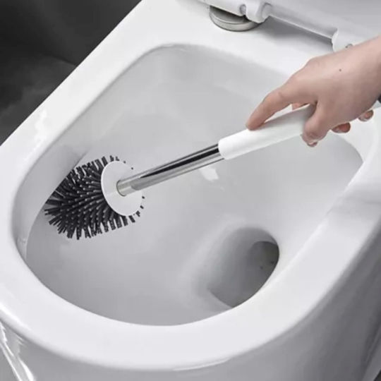 Inox Perie de Toaletă pentru Baie Gri