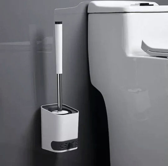 Inox Perie de Toaletă pentru Baie Gri