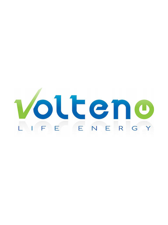 Volteno Πλαφονιέρα Οροφής Μαύρη με Ενσωματωμένο LED